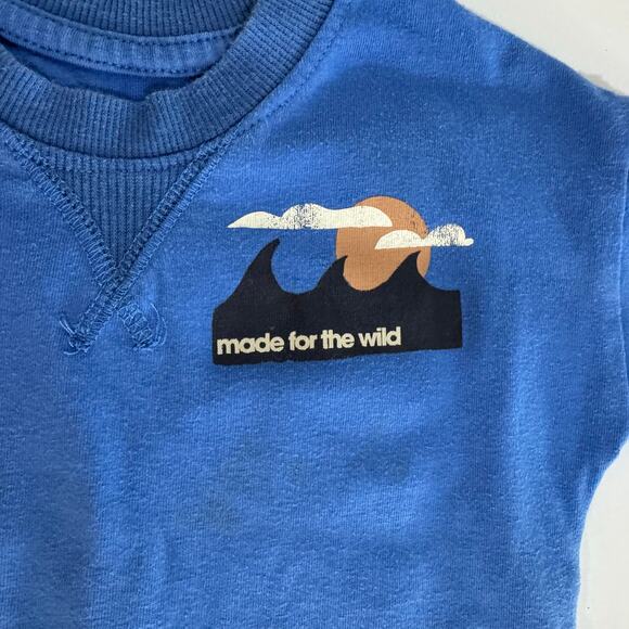 Grayson Mini Blue Made for the Wild Short Sleeve Graphic T Shirt Size 12 Months - Picture 2 of 4
